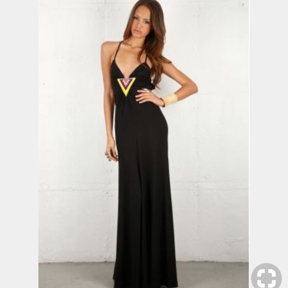 Mara Hoffman Beaded Ray Back Maxi Dress